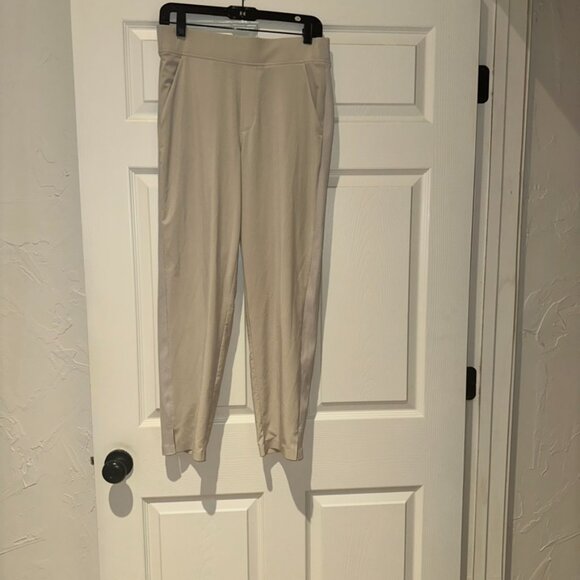 Brooklyn Mid Rise Ankle Pant, Wrinkle-resistant, Light Tan, Size 6 - Picture 2 of 5